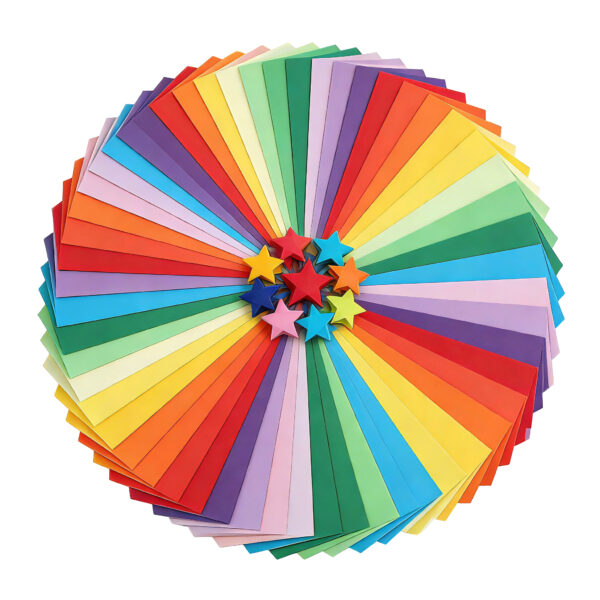 100 Sheets 50 Assorted Colors Colored Cardstock 8.5"x11" 180GSM - Perfect for DIY Crafts, Printing, Party Decor & School Supplies